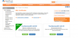 GeoTrust SSL Certificates